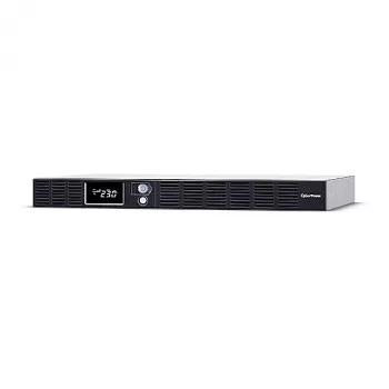 Unterbrechungsfreie Stromversorgung CYBERPOWER OR1000ERM1U — 1 kVA (600 W), Line-Interactive, Rackmount 1U, 6× C13-Ausgänge, LCD, Silber