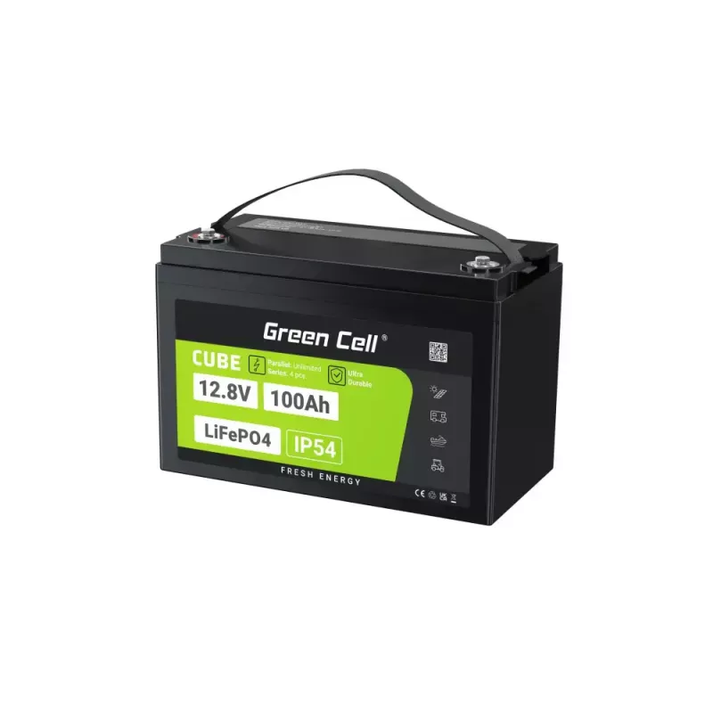 USV-Batterie Green Cell LFPGC12V100AH Lithium-Eisenphosphat 12,8V 100Ah