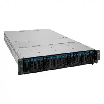 ASUS RS521A-E12-RS24U Socket SP5 Rack (2U) Schwarz, Silber