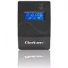 Qoltec Monolith 53979 USV, Line-Interactive, 850 VA / 480 W, 2 Schuko-Steckdosen, LCD, USB, RJ45