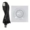 Qoltec Monolith 53979 USV, Line-Interactive, 850 VA / 480 W, 2 Schuko-Steckdosen, LCD, USB, RJ45
