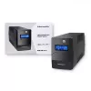 Qoltec Monolith 53979 USV, Line-Interactive, 850 VA / 480 W, 2 Schuko-Steckdosen, LCD, USB, RJ45