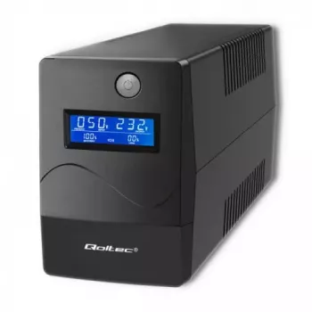 Unterbrechungsfreie Stromversorgung Qoltec Monolith 0,85 kVA 480 W 2 AC-Steckdosen