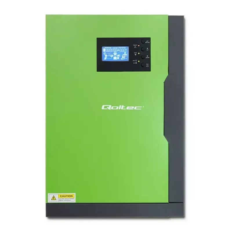 Qoltec 53886 Off-Grid-Hybrid-Solarwechselrichter, 3,5 kW, 100 A MPPT, 24 V, reine Sinuswelle