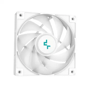 All-in-One-Flüssigkeitskühler DeepCool LS520 SE WH – 240-mm-Radiator, 2x 120-mm-PWM-Lüfter, weiß, Kupferbodenplatte