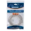 Intellinet 319768 Cat5e U/UTP Patchkabel, 3 m, RJ45-RJ45, CCA, PVC, vergoldete Kontakte, snagless, grau