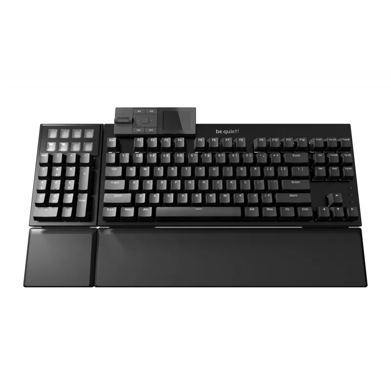 be quiet Dark Mount Silent Linear US ANSI Tastatur Gaming USB QWERTY US Englisch Schwarz