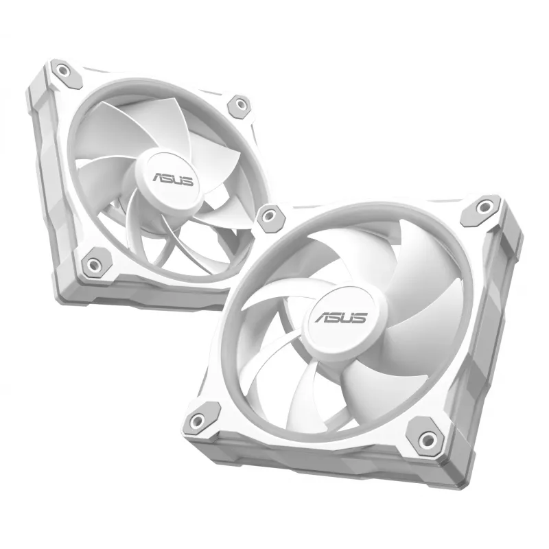 Gehäuselüfter ASUS Prime MR120 ARGB Weiß 120 mm, 1600 U/min, PWM, Gleitlager, 58 CFM