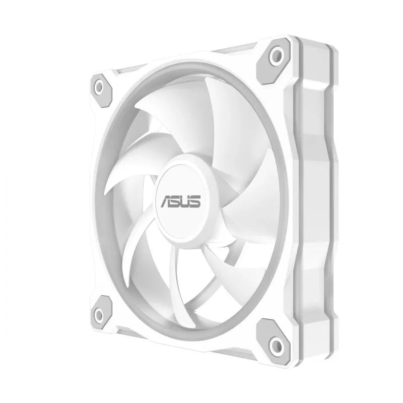 Gehäuselüfter ASUS Prime MR120 ARGB Weiß 120 mm, 1600 U/min, PWM, Gleitlager, 58 CFM