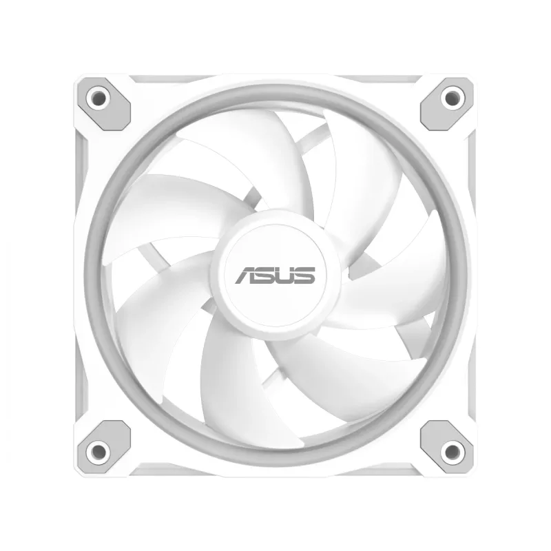 Gehäuselüfter ASUS Prime MR120 ARGB Weiß 120 mm, 1600 U/min, PWM, Gleitlager, 58 CFM