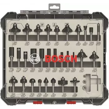 Bosch Gemischte Fräsersätze, 30-teilig, Fräsersatz, 8 mm, 30 Stk.