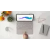 LOGITECH Combo Touch - Sand für iPad Pro 12.9 Zoll (5. Gen.) - US International QWERTY