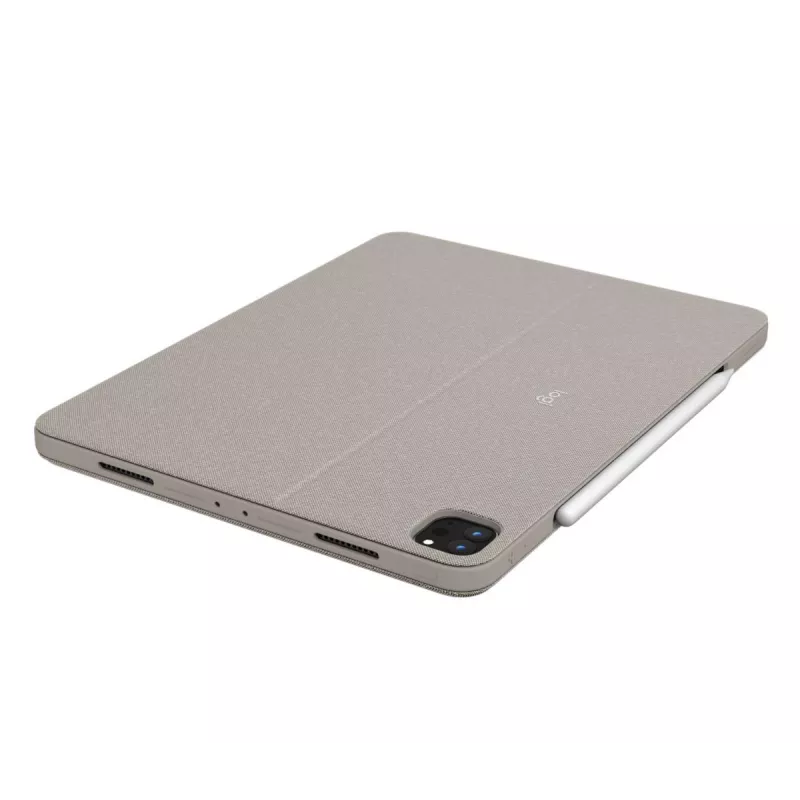 LOGITECH Combo Touch - Sand für iPad Pro 12.9 Zoll (5. Gen.) - US International QWERTY