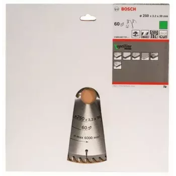 Kreissägeblatt Bosch 2 608 640 729 25 cm Bohrung 3 cm