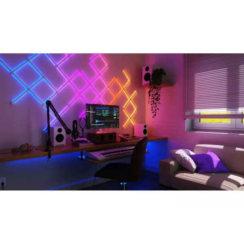 Nanoleaf Lines Squared Expansion Pack NL59E00-3SN00, 90 Grad, 3 Stück