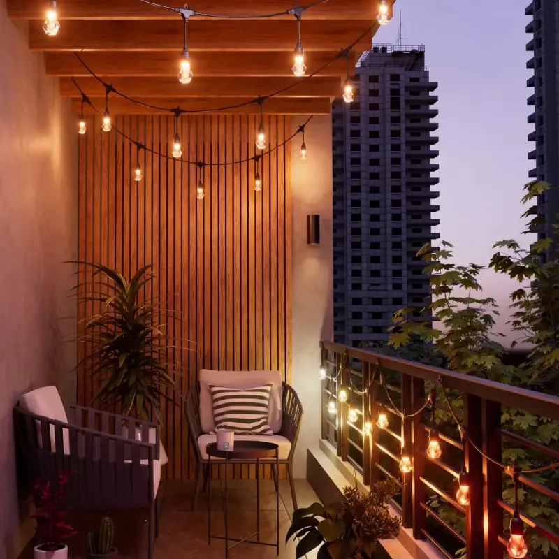 Outdoor-Lichterkette Nanoleaf Essentials NF084E00-20SLO 15 m mehrfarbig Matter