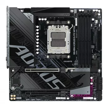 GIGABYTE B840M AORUS ELITE WIFI6E Mainboard - AMD Ryzen 9000 CPUs, 10+2+2 Phasen VRM, bis zu 8200MHz DDR5(O.C), 2xPCIe 4.0 M.2, Wi-Fi 6E, 2.5GbE LAN, USB 3.2 Gen 2