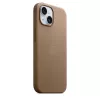Apple FineWoven Case mit MagSafe iPhone 15 Taupe