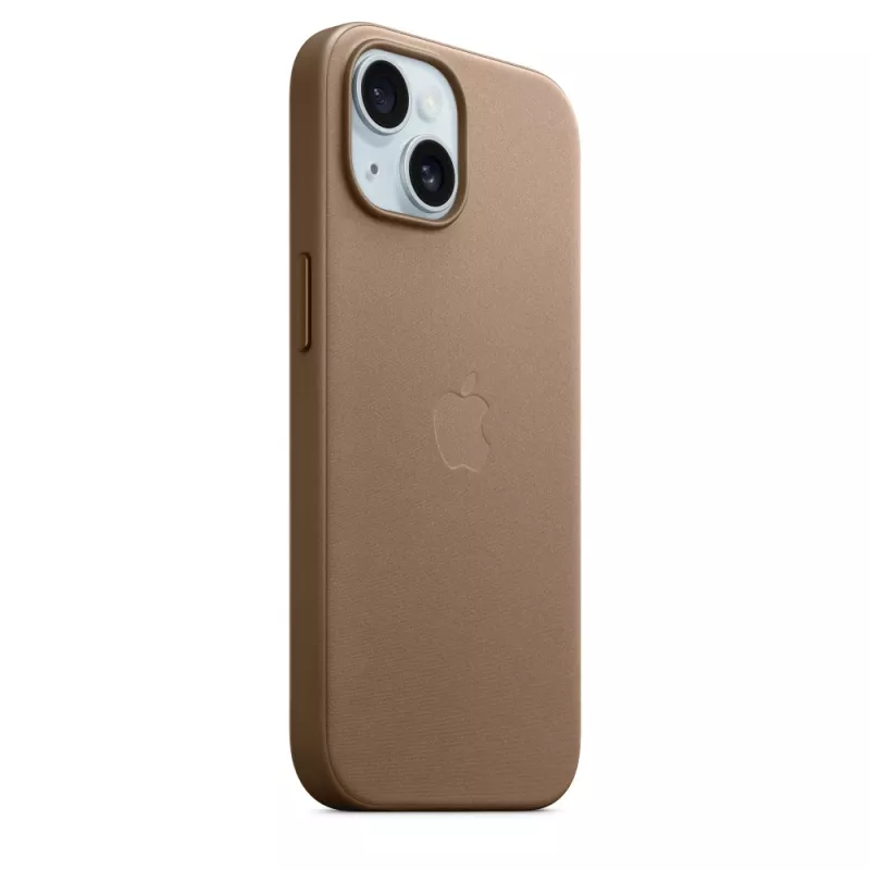 Apple FineWoven Case mit MagSafe iPhone 15 Taupe