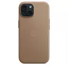 Apple FineWoven Case mit MagSafe iPhone 15 Taupe
