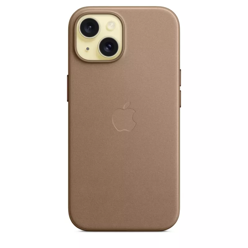 Apple FineWoven Case mit MagSafe iPhone 15 Taupe