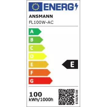 Flut-Arbeitsleuchte Ansmann FL100W-AC Schwarz LED 100 W 12000 lm