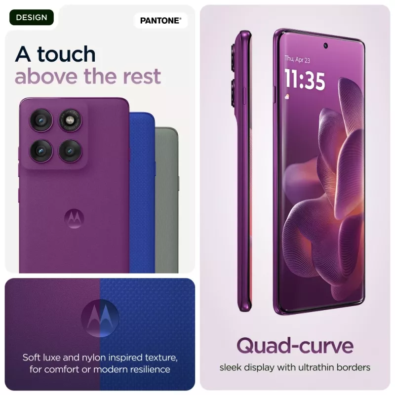 Motorola edge 60 pro 16,9 cm (6,67 Zoll) Dual SIM Android 15 5G USB Typ-C 12 GB 512 GB 6000 mAh Lila