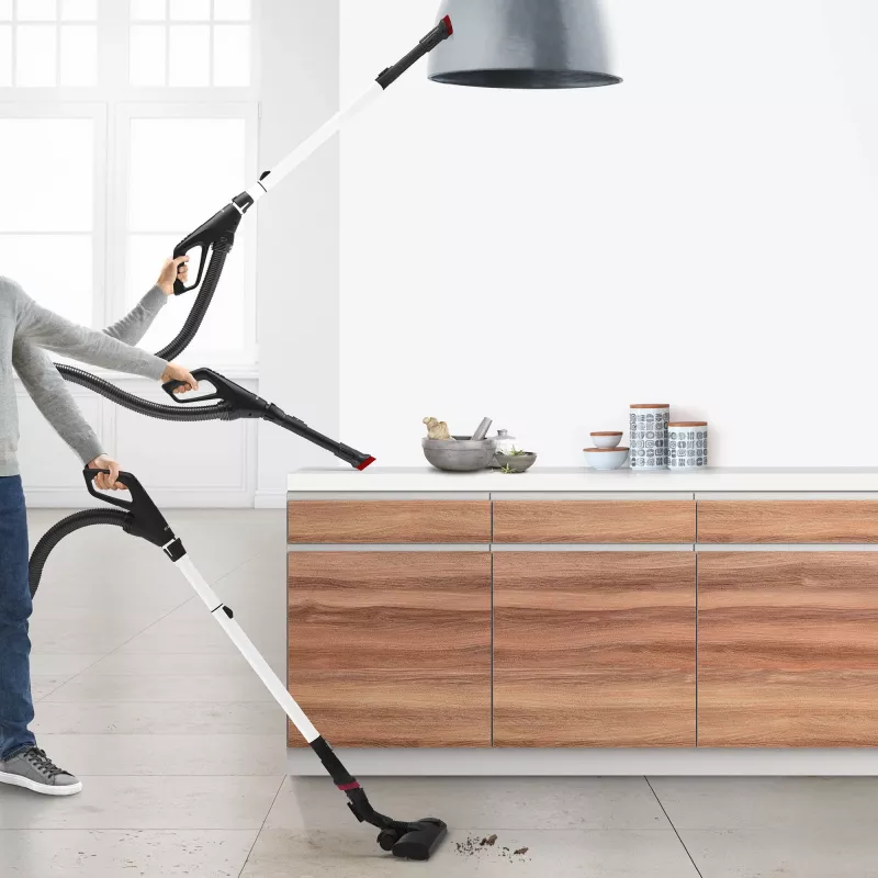 Bosch Serie 6 BGL6HYG1 ProHygienic Bodenstaubsauger, trocken, 600 W, Staubbeutel, 4 l, weiß