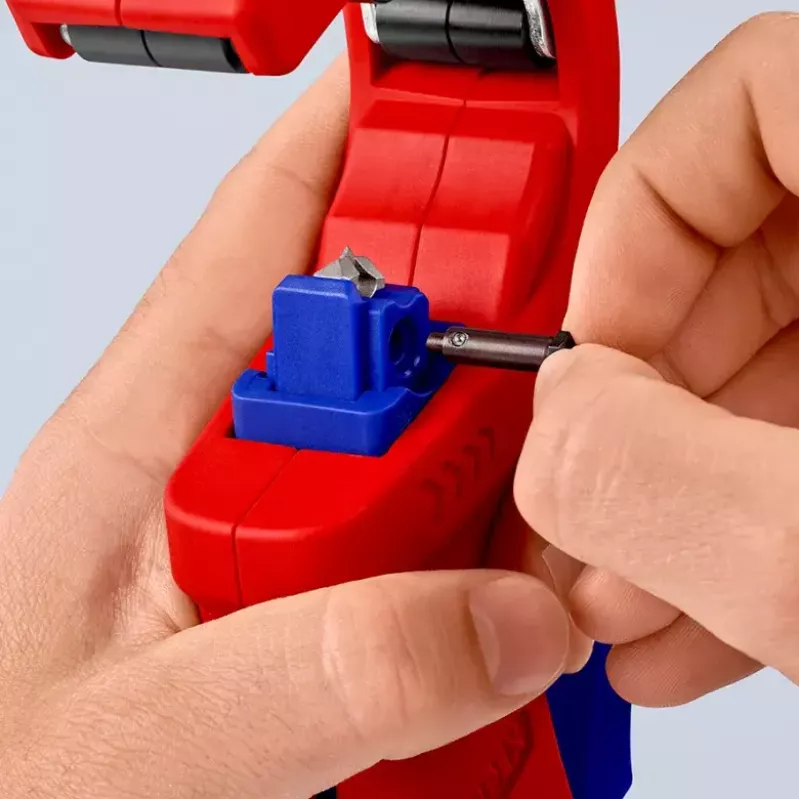 Knipex DP50 90 23 01 BK Rohrschneider, rot/blau
