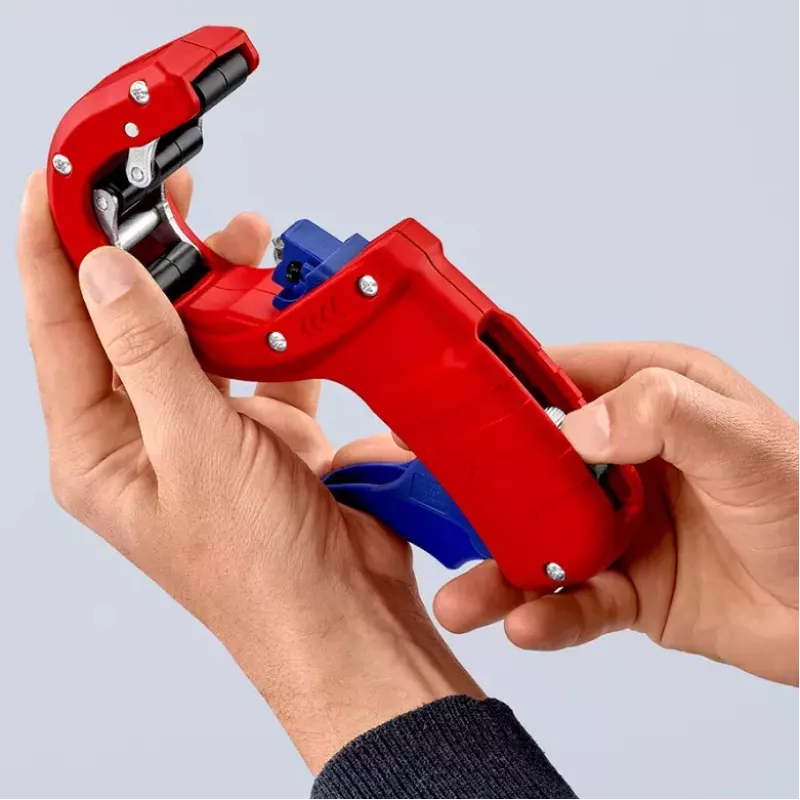 Knipex DP50 90 23 01 BK Rohrschneider, rot/blau