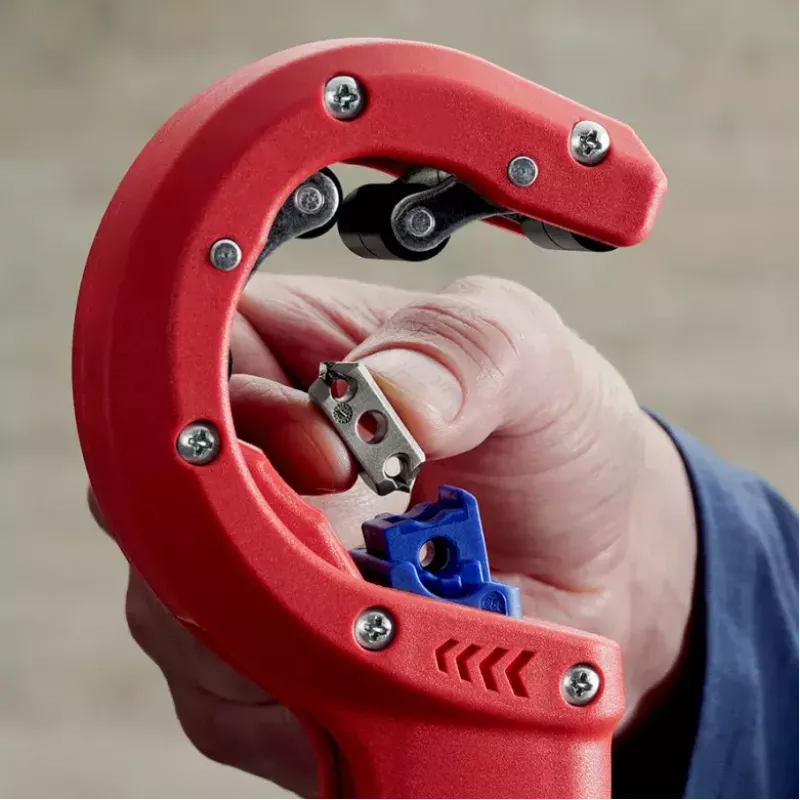 Knipex DP50 90 23 01 BK Rohrschneider, rot/blau