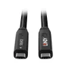 Lindy 10m USB 3.2 Gen 1 und DP 1.4 Typ C Hybridkabel, 10 m, USB C, USB C, USB 3.2 Gen 1 (3.1 Gen 1), schwarz