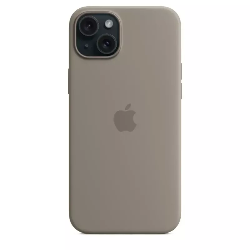 Apple Silicone Case mit MagSafe iPhone 15 Plus Lehmfarbe