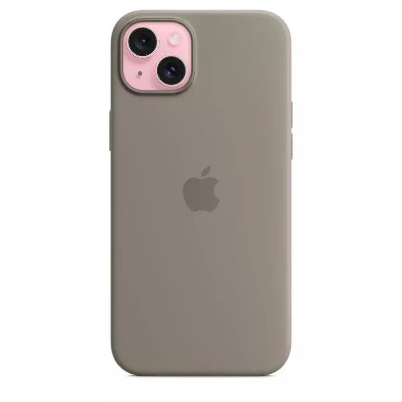 Apple Silicone Case mit MagSafe iPhone 15 Plus Lehmfarbe