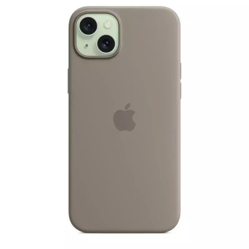 Apple Silicone Case mit MagSafe iPhone 15 Plus Lehmfarbe