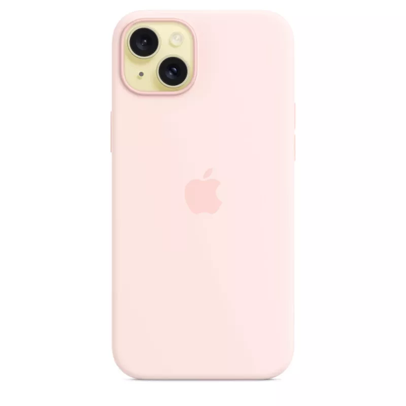 Apple Silicone Case mit MagSafe iPhone 15 Plus Hellrosa