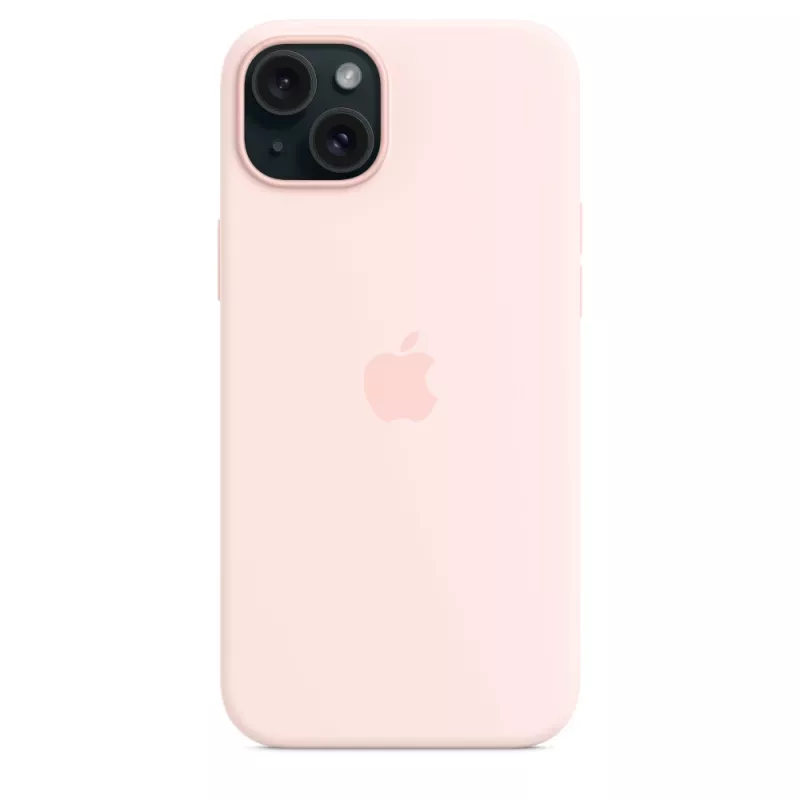 Apple Silicone Case mit MagSafe iPhone 15 Plus Hellrosa