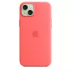 Apple Silicone Case mit MagSafe iPhone 15 Plus Guave