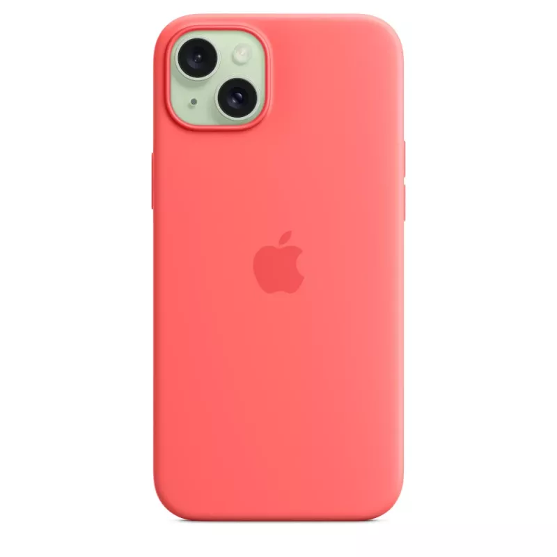 Apple Silicone Case mit MagSafe iPhone 15 Plus Guave