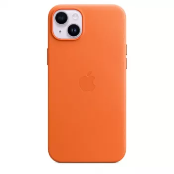 Apple Leder Case mit MagSafe iPhone 14 Plus Orange