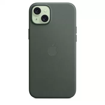 Apple FineWoven Case mit MagSafe iPhone 15 Plus Evergreen