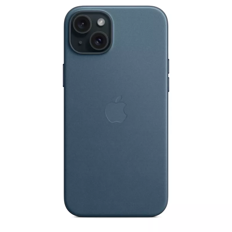 Apple FineWoven Case mit MagSafe iPhone 15 Plus Pacific Blue