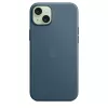 Apple FineWoven Case mit MagSafe iPhone 15 Plus Pacific Blue