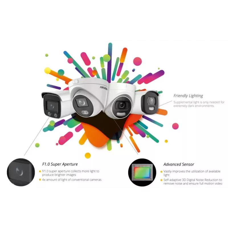 IP-Sicherheitskamera Hikvision DS-2CD2327G2-LU(2.8mm)(C) 1920 x 1080