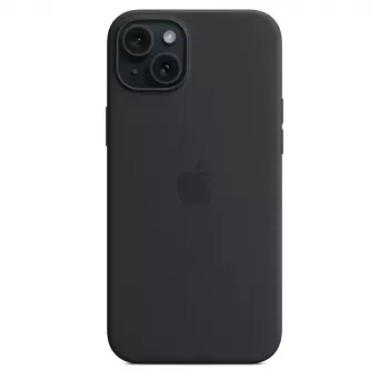 Apple Silicone Case mit MagSafe iPhone 15 Plus Schwarz
