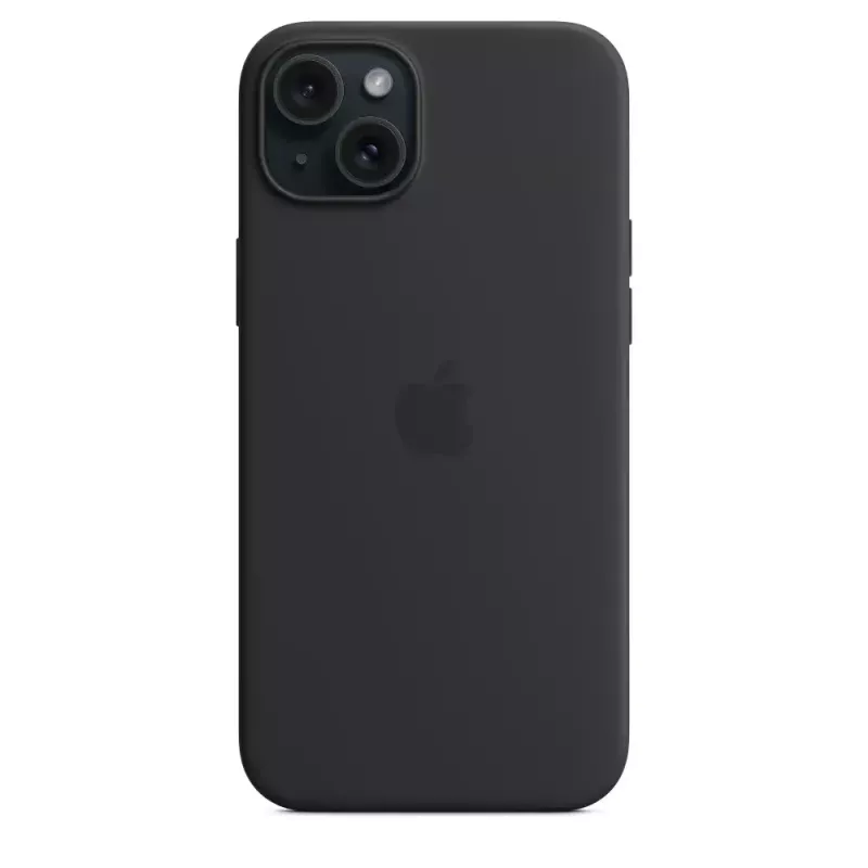 Apple Silicone Case mit MagSafe iPhone 15 Plus Schwarz