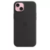 Apple Silicone Case mit MagSafe iPhone 15 Plus Schwarz
