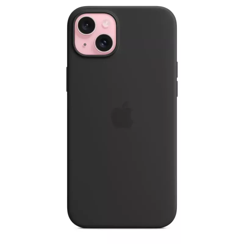 Apple Silicone Case mit MagSafe iPhone 15 Plus Schwarz