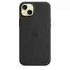 Apple Silicone Case mit MagSafe iPhone 15 Plus Schwarz