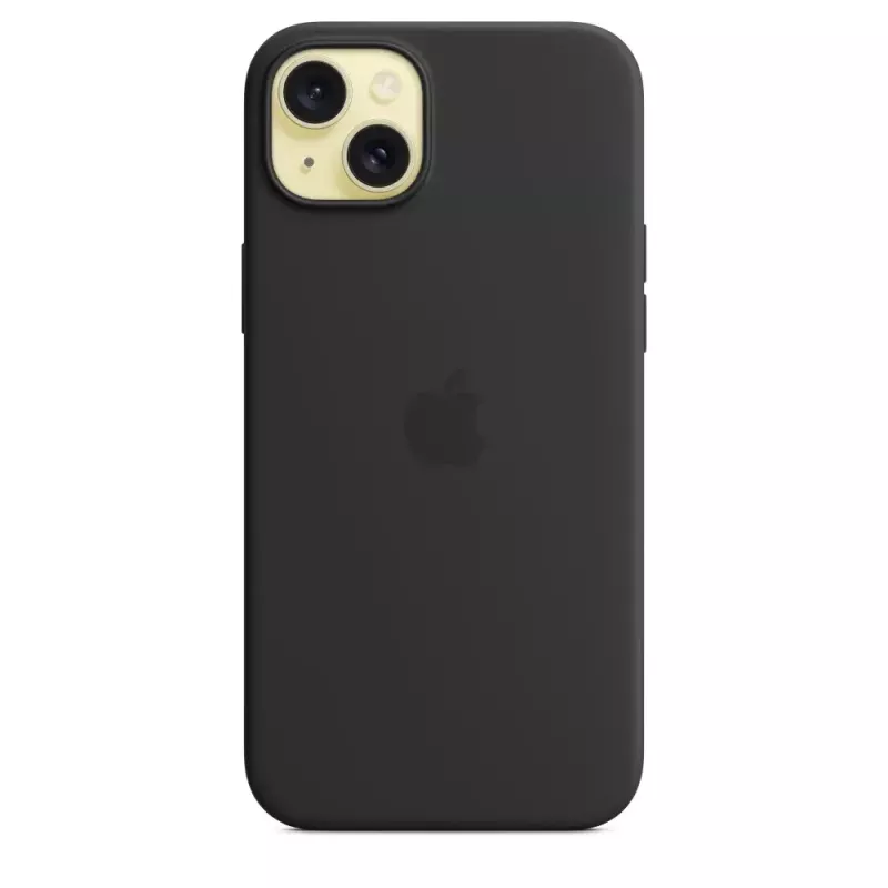 Apple Silicone Case mit MagSafe iPhone 15 Plus Schwarz
